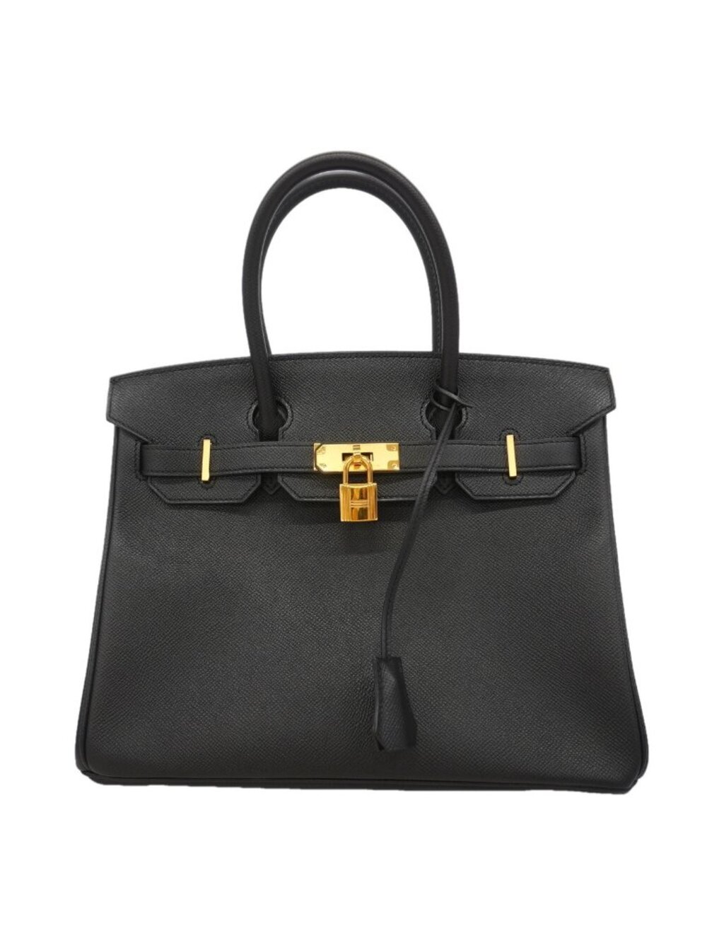 Hermes Handbag Birkin 30 Veau Epsom Black Gold
